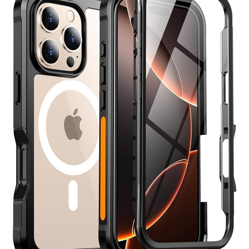 iPhone 16 Pro Protective Case - Black/ Clear